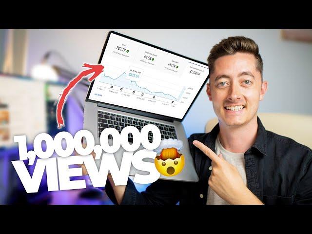 The Crazy Amount YouTube Paid Me For 1,000,000 Views