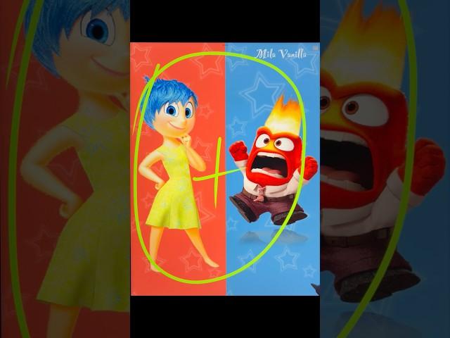 Joy mixing with Anger Inside Out 2 #mixingcharacters #aiart #mixing #shorts