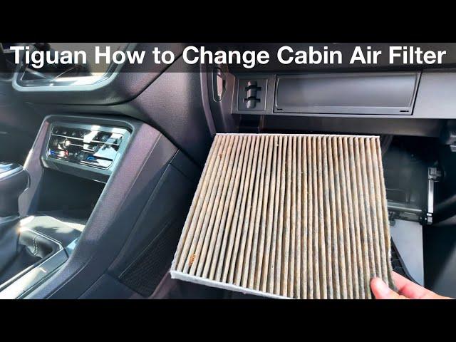 2018 - 2023 Volkswagen Tiguan How to change Cabin Air Filter