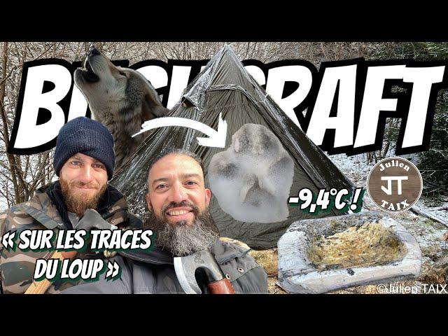 Bivouac Bushcraft : « Sur les traces du loup » -9,4°c #bushcraft avec Jesse @indomptabledauphinoi ​⁠