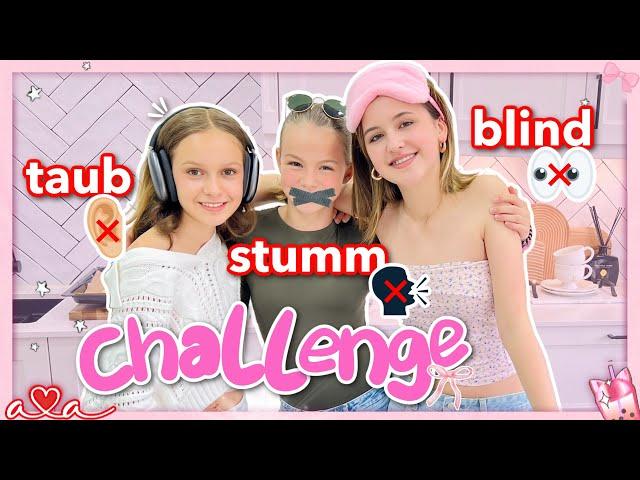 Blind  taub & stumm backen Challenge mit Liza und Xenia  Alles Ava