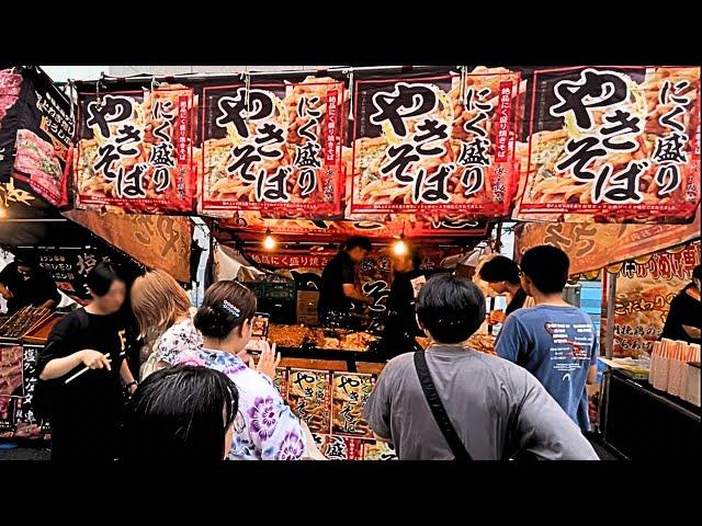 A "yakisoba'' stall that is popular for its unique seasoning【Japanese Street Food】