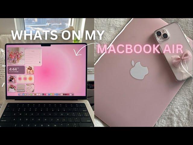 WHATS ON MY MACBOOK AIR !! 2024 | vlogmas day 4