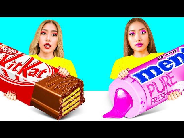 Big, Medium and Small Plate Challenge | Funny Food Situations by ToonDO Challenge