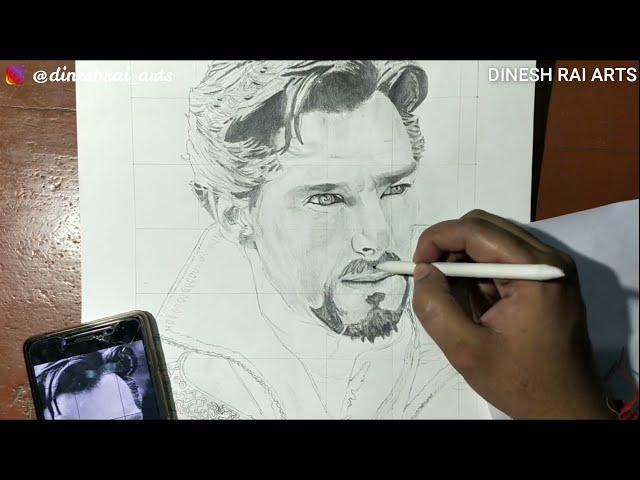 Dr Strange | Part_2 | Face sketch step by step | Dinesh Rai Arts