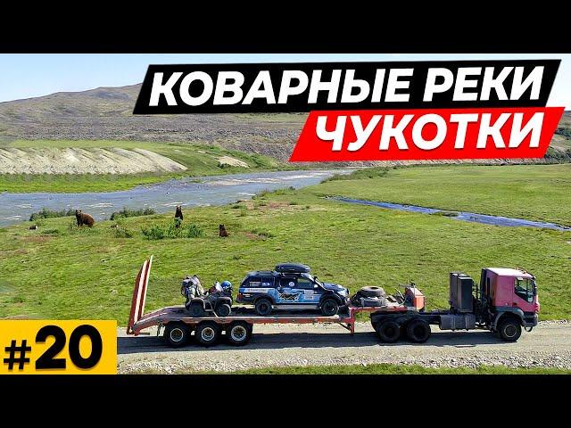 Гоняю трех медведей по тундре \ Вздувшиеся реки \ Пропавшие дорожники \ Эгвекинот рядом !?  #20