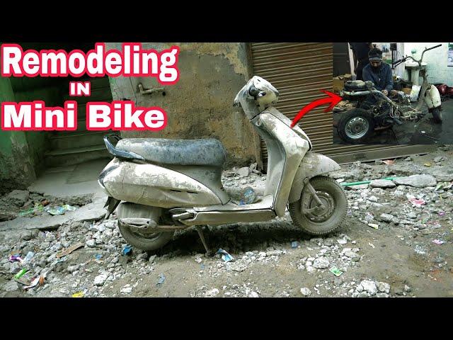 Scooty Converting Into Mini Bike  | India's Smallest Scooty ? | NCR Motorcycles |