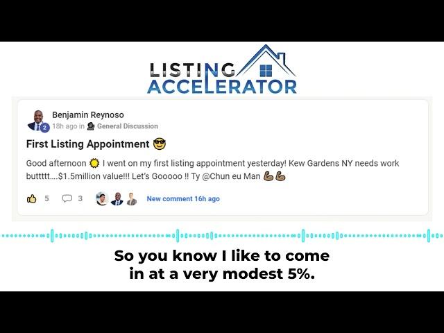 GetListings.com Results By Benjamin Reynoso (1st Listing Appointment)