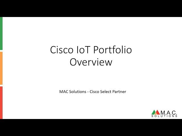 Cisco Industrial IoT