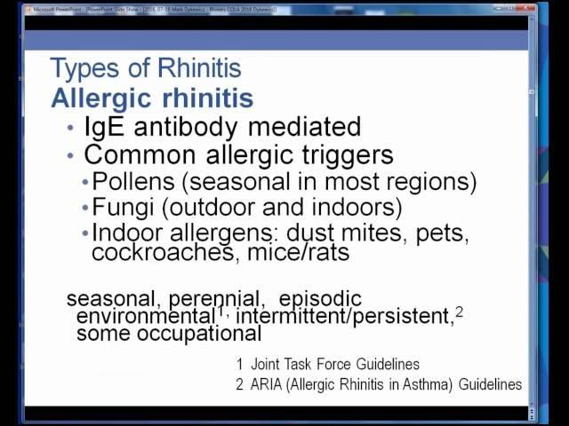 Rhinitis- a Primer for Specialists (Dykewicz)