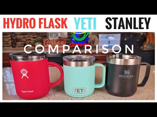 YETI vs Stanley vs Hydro Flask Coffee Mug Comparison     I LOVE THE YETI Mag Slide Lid!