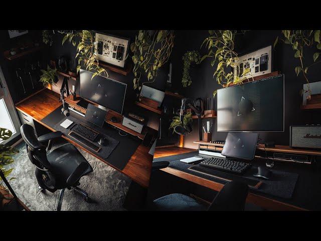 My 2023 Dark Aesthetic Home Office | Part 2: Plants, Setup Updates & More