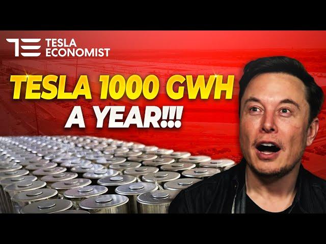 Tesla 1000 GWh/yr Battery Supply & Tax Credits Implications