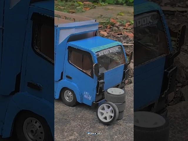 Rc truk kardus ganti velg racing‼️