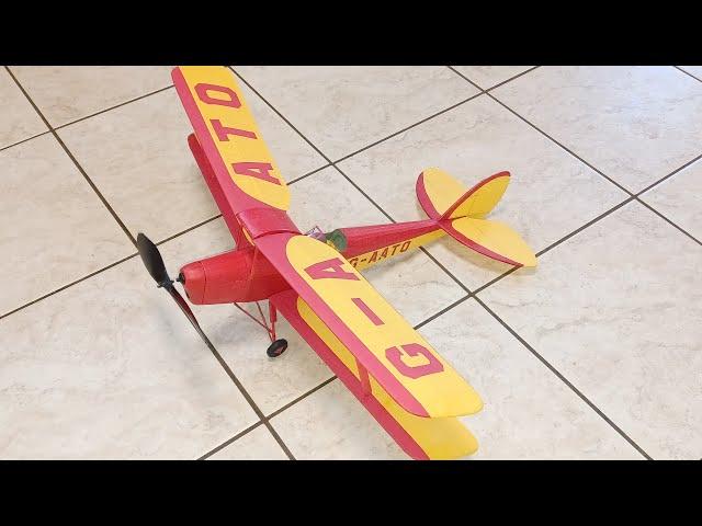 Hacker Rubber Powered Free Flight de Havilland DH.82 Tiger Moth