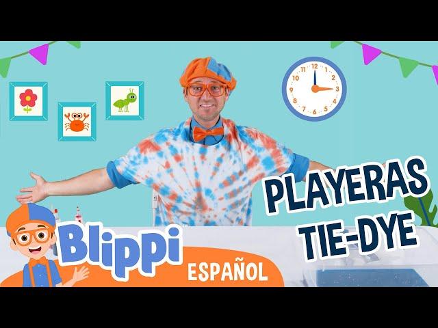 Camisetas tie-dye con Blippi  | Blippi Español | Videos educativos para niños | Aprende y Juega