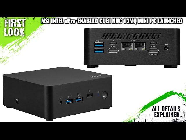 MSI Cubi NUC 13MQ Intel vPro-Enabled Mini PC Launched - Explained All Spec, Features And More