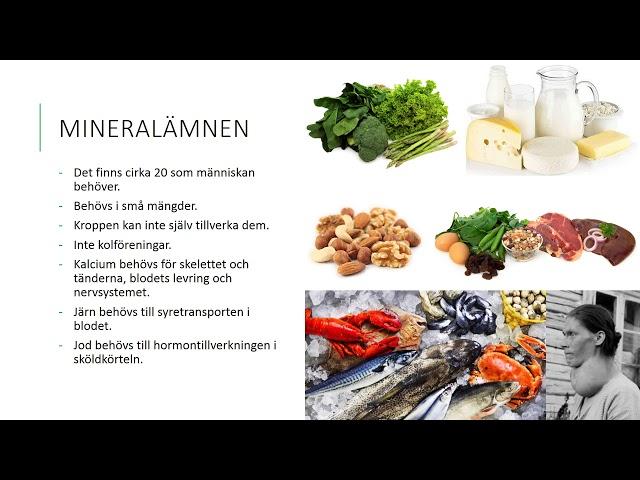 Vitaminer och mineralämnen