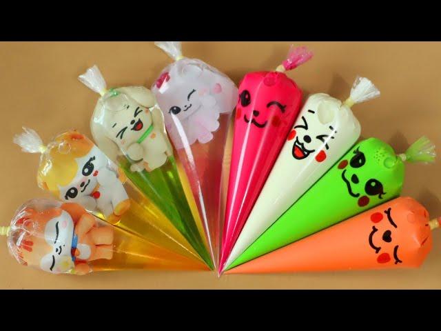 Making Slime with Piping Bags! Most Satisfying Slime VideoASMR#ASMR #PipingBags