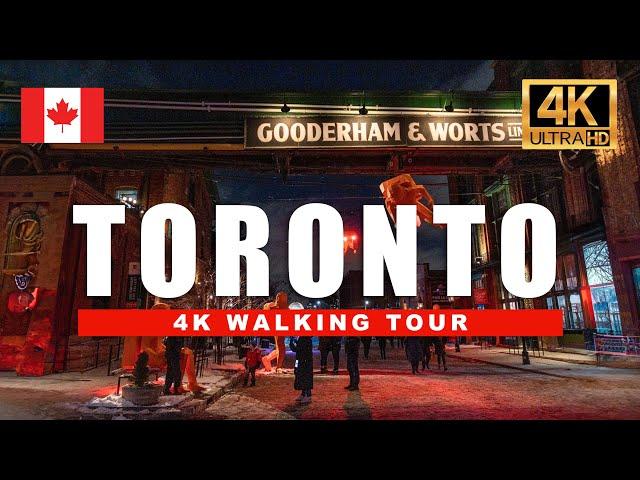  Walking Toronto's Downtown Financial District | 4K Walking Tour [4K Ultra HDR/60fps]