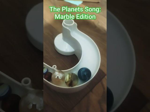 The Planet Song: Marble Edition (Audio by Bemular) #marbles #solarsystem #planets #shorts