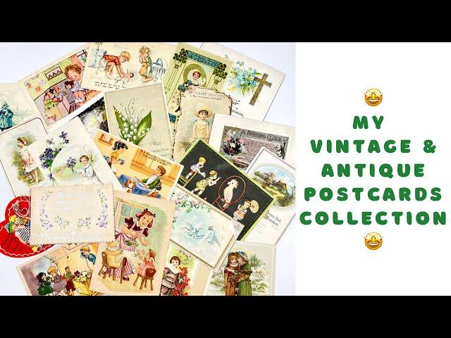 VINTAGE & ANTIQUE POSTCARD COLLECTION #sevenplaza #junkjournalideas #vintagefinds