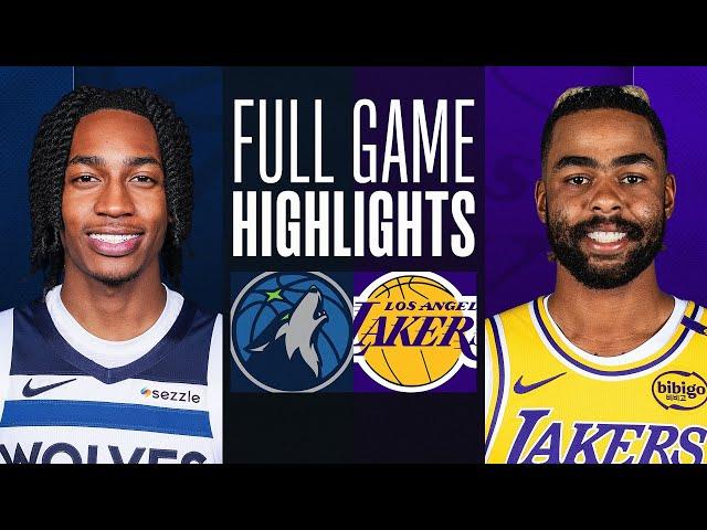 TIMBERWOLVES at LAKERS | NBA PRESEASON FULL GAME HIGHLIGHTS | October 4, 2024