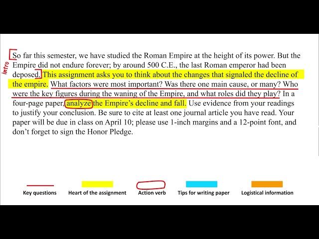 Understanding Assignments - UNC Writing Center