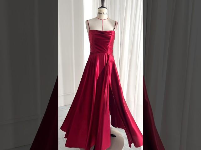 Making a burgundy formal evening gown #dress #sewing #fashion #promdress