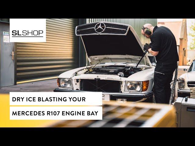 Mercedes R107 SL Engine Bay Detailing