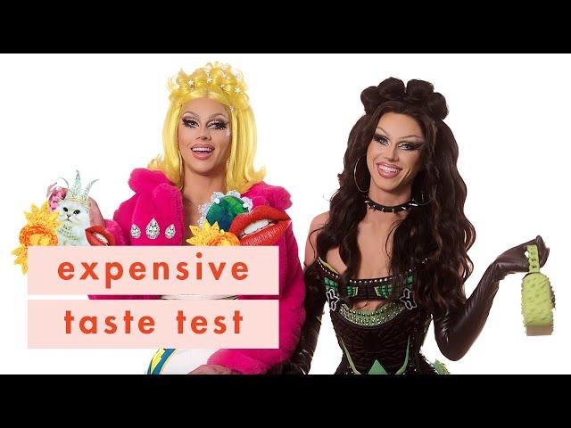 Twin Drag Queens Sugar & Spice Have 1 Brain Cell Left Now | Expensive Taste Test | Cosmopolitan