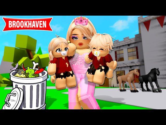 OS BEBÊS ÓRFÃOS ABANDONADOS foram ADOTADOS pela PRINCESA | Historinha ROBLOX | Brookhaven RP