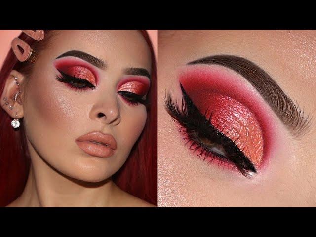 HOW TO: Glowing Skin | Soft Red & Peach Makeup Tutorial