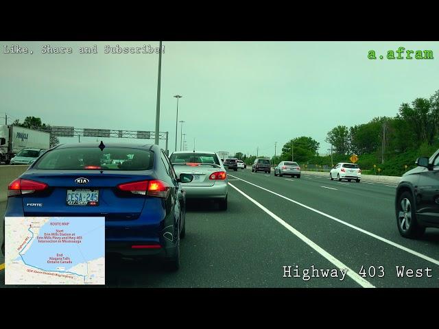 #LongDrive to Niagara Falls Ontario Canada from Mississauga Ontario Canada 4K