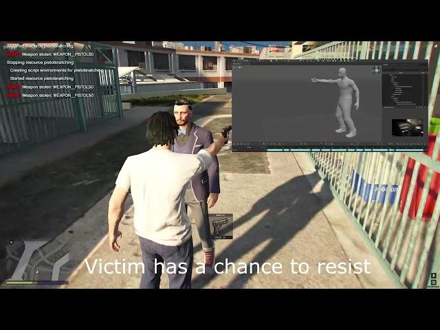 [QBCORE/ESX] FiveM Backdoor/Pistol Snatching Script