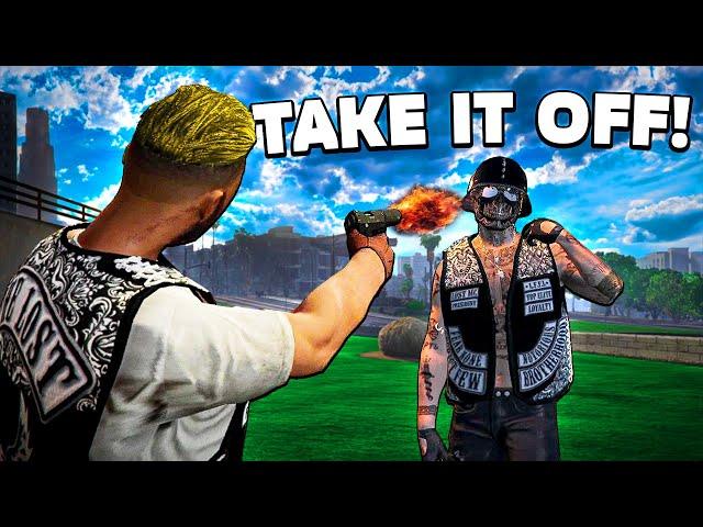 GTA RP BIKER RAGES AFTER I STOLE HIS WHITELISTED VEST!