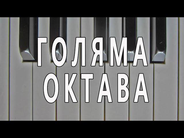 Къде се намират нотите от голяма октава?