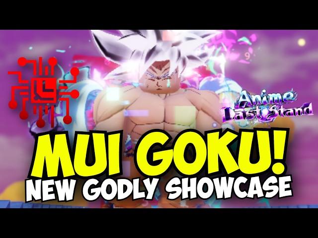 New MUI Goku Godly Has INSANE DPS! | Anime Last Stand GLITCHED Showcase