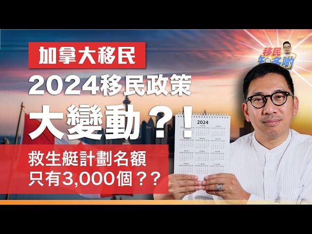 2024加拿大移民政策大變動！Public Policy 的移民指標大幅減少？對香港人救生艇計劃有什麼影響？｜移民知多啲 ep.39 (修正版)