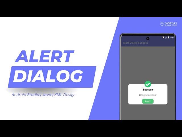 Create Custom Alert Dialog Box in Android Studio using Java | Android Studio Tutorial