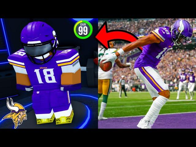 I Became Justin Jefferson In Roblox NFL Universe Football.. & TOOK OVER!