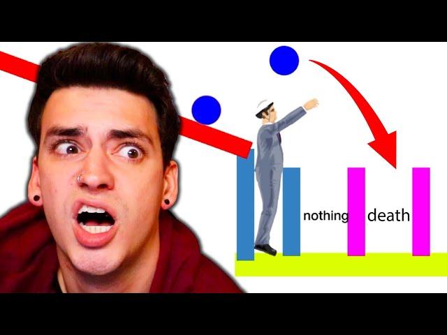 THE MOST EXTREME BALL THROW LEVELS! (Happy Wheels)