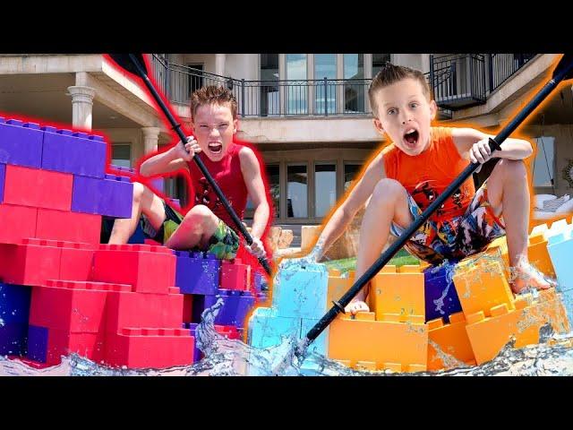 Giant Lego Boat Battle!