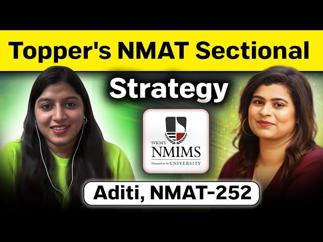 How to Crack NMAT? |  Toppers Sectional Strategy | Preparation Plan | Ft. Aditi NMAT 252