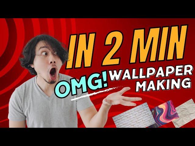 OMG! Wallpaper Making In 2 Min | tourstipsandtravel