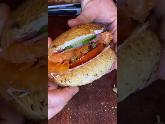 Homemade Lox Bagel 