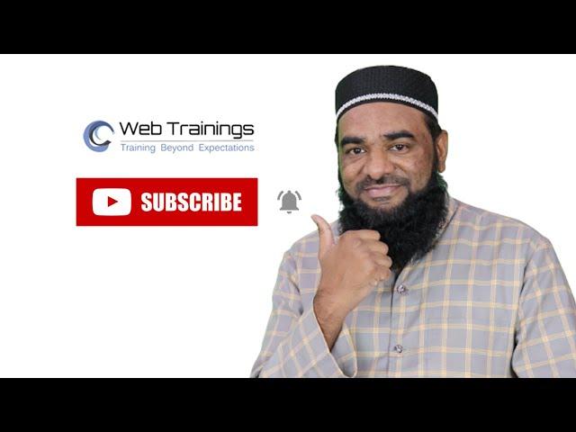 Web Trainings Academy | Subscribe to our Channel