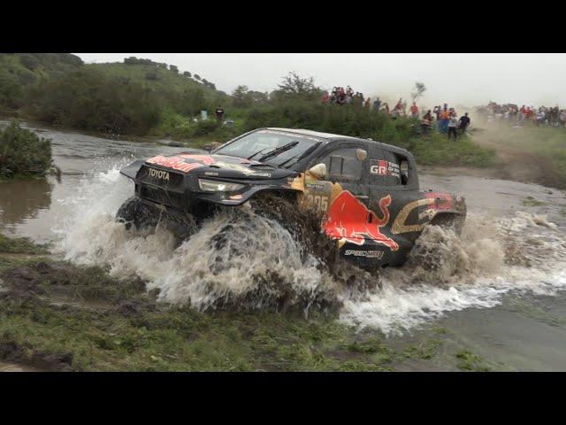 DAKAR CARS CROSSING A RIVER | Rally Raid Portugal 2024  #W2RC | @AP90Video