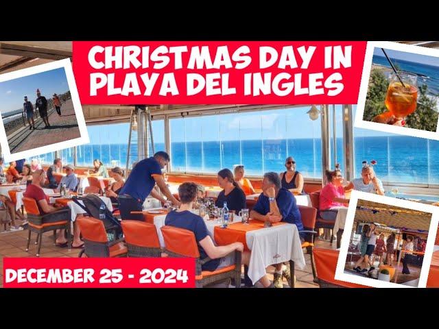 Gran CanaraCHRISTMAS DAY IN PLAYA DEL INGLES - DECEMBER 25 - 2024