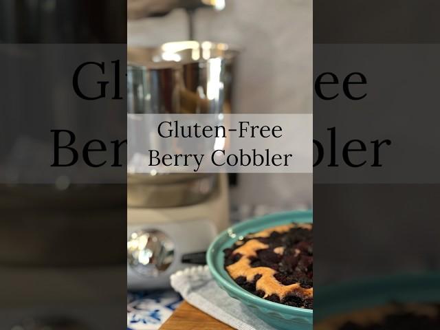 Gluten-Free Berry Cobbler (vegan too!) with #Ankarsrum